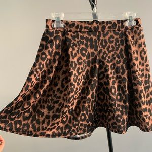 Leopard Skater Skirt